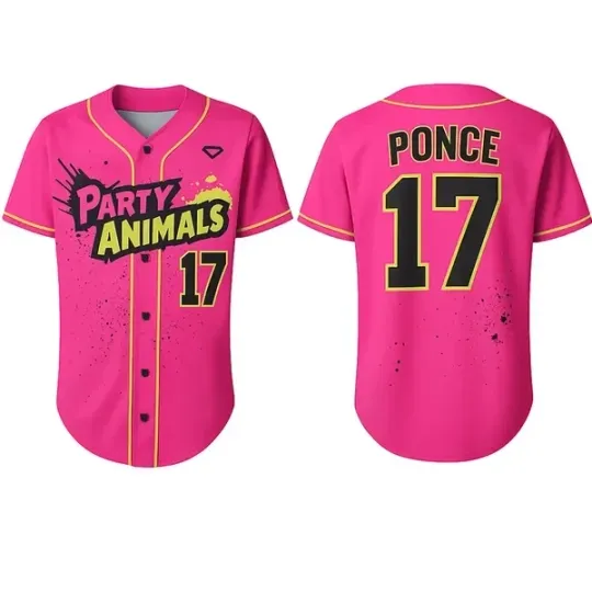 Discover Party Animals Savannah Bananas #17 Baseball Jersey