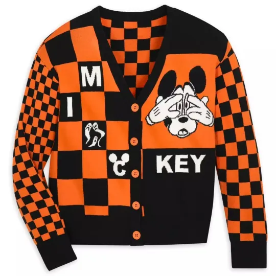 Disney Store Mickey Mouse Halloween Cardigan Her Universe Women's Sweater NEW