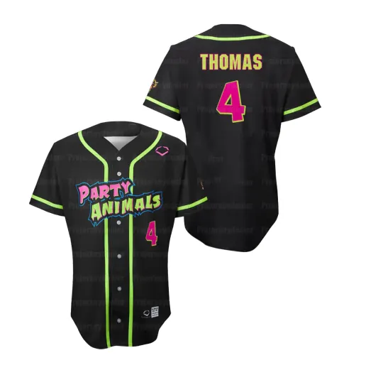 Savannah Bananas Party Animal Baseball Jersey Team AOP 3D