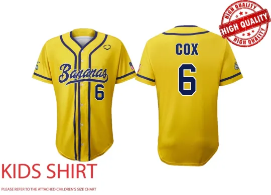 Discover Savannah Bananas  #6 Gift For Fans Youth Baseball Jersey