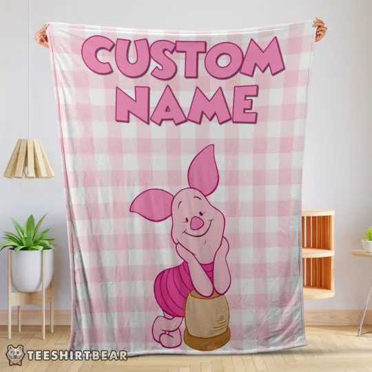 Winnie The Pooh Piglet Fleece Blanket, Birthday Gifts