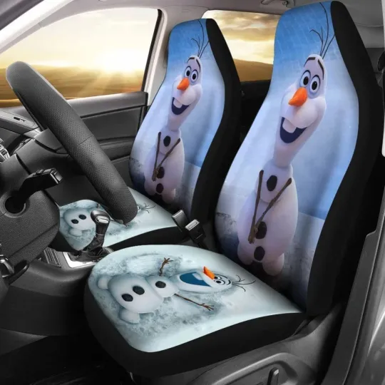 Discover Frozen Olaf Car Seat Covers Disney Cartoon Movie