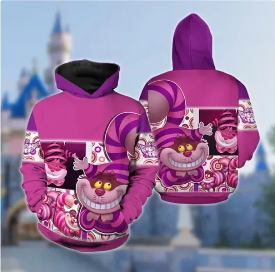 Discover Disney Cheshire Cat All Over Print 3D Hoodie