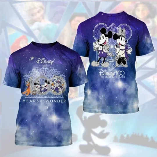 Discover Disney 100 Years of Wonder 3D T-Shirt