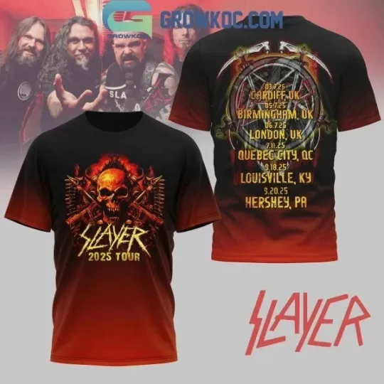 Discover Slayer Celebration 2025 Tour 3D T-Shirt