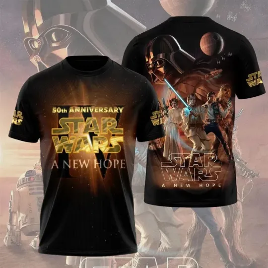 Discover STAR WARS 50th ANNIVERSARY 3D T-Shirt