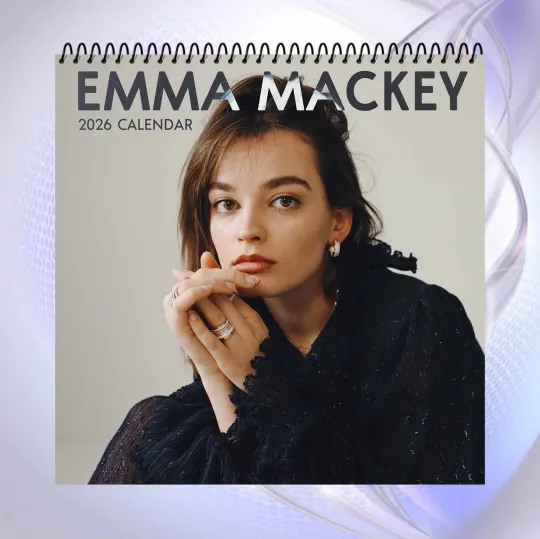 Discover Emma Mackey 2026 Calendar, Elegant Actress Wall Calendar, Vintage Aesthetic Gift