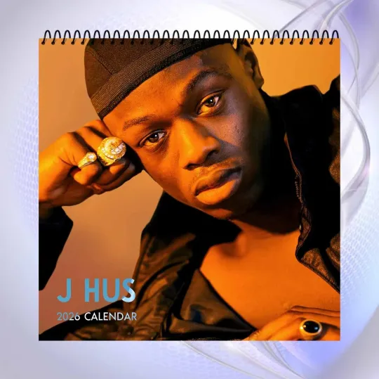Discover J Hus 2026 Calendar, UK Rap Star Desk Calendar, Modern Urban Style Gift