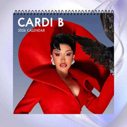 Discover Cardi B 2026 Calendar, Celebrity Desk Calendar, Bold Fashion Art Edition