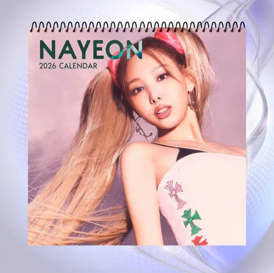 Discover Nayeon 2026 Calendar, K-Pop Idol Desk Calendar, Playful Retro Pink Concept
