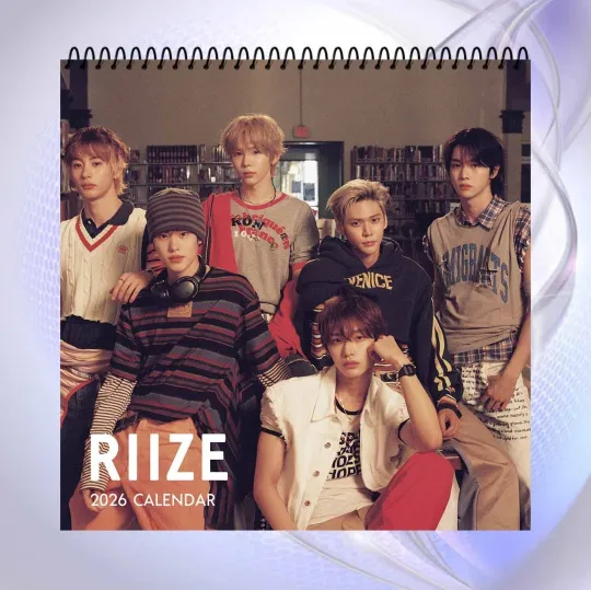 Discover RIIZE 2026 Calendar, K-Pop Boy Group Desk Calendar, Cozy Vintage Concept