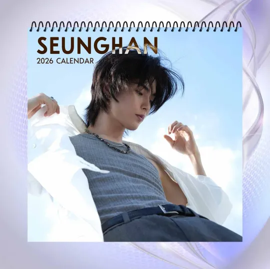Discover Seunghan 2026 Calendar, K-Pop Idol Desk Calendar, Bright Outdoor Concept