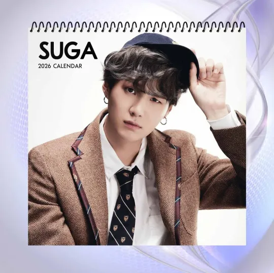 Suga 2026 Calendar, BTS Kpop Idol Desk Calendar, Gift for Army Fans