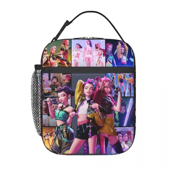 Discover K-Pop Demon Hunters Thermal Insulated Lunch Bag for Picnic Portable Bento Box Cooler Thermal Lunch Boxes