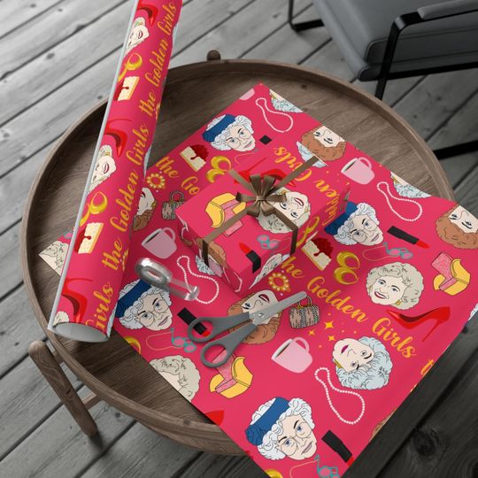 Discover The Stay Golden Wrapping Paper | Dorothy Sophia Blanche Character Gift Wrap for Celebrations