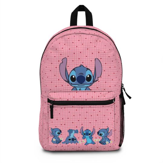 Discover Pink Stitch Character Backpack  Kids School Bag, Everyday Tote