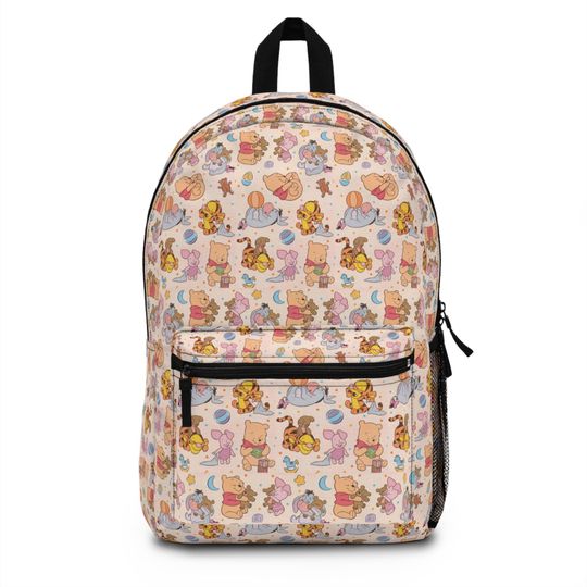 Discover Winnie the Pooh Print Kids Backpack: Playful School Book Bag