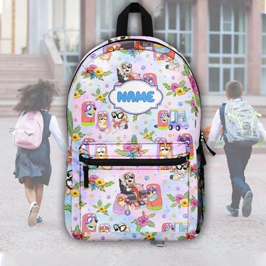 Discover BlueyDad And Bingo Grannies Backpack, Janet And Rita Driving School Nice Parking Spot Rita Bag, BlueyDad Mum Backpack, Blue Dog Preschool Backpack