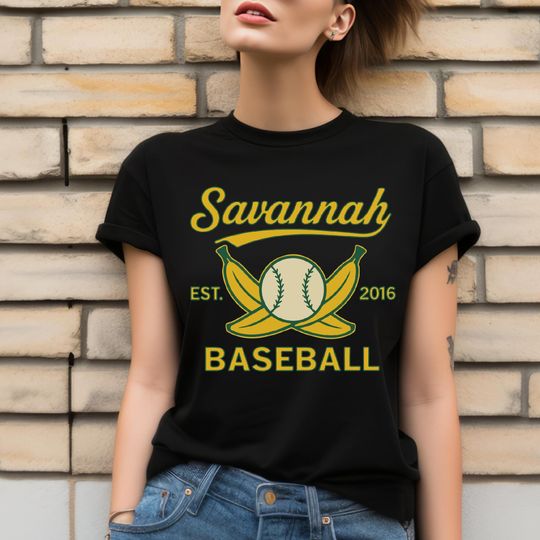 Discover Retro Savannah Baseball T-Shirt, Vintage Funny Sports Tee, Summer Mascot Shirt, Gift for Banana Fan, Gift For Mom Shirt,Vintage Sports Shirt