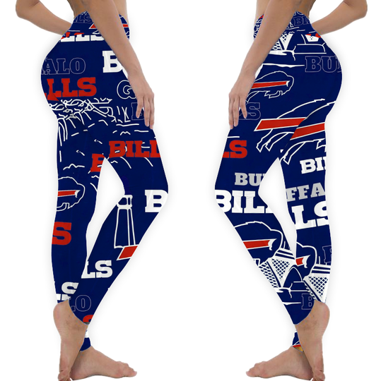 Buffalo Bills Stadium Stretch Leggings Yoga Style Gender Neutral