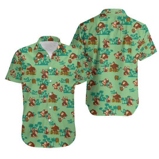 Donkey Kong & Diddy Kong Hawaiian Shirt