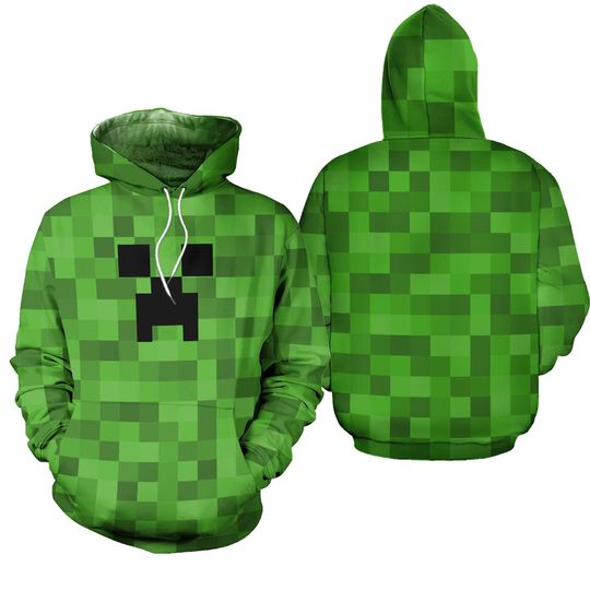 Youth Minecraft Creeper Hoodie