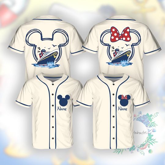 Discover Disney Mickey Minnie Cruise Squad Baseball Team Jersey, Mickey And Friends Cruise Jersey, Disney Cruise Trip Shirt, Disney Summer Shirt.