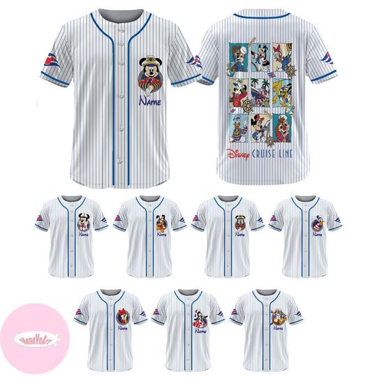 Discover Personalized Disney Cruise Baseball Jersey, Mickey and Friends Disney Cruise Line Family Vacation, Disney Trip Kid Youth Adult Baseball Team