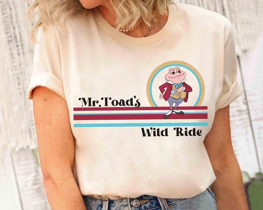Discover Disney Retro Mr. Toad's Wild Ride Shirt, Mr. Toad's Taxi Service Great Rates Vintage Tee, WDW Magic Kingdom Vacation Family Trip Gift