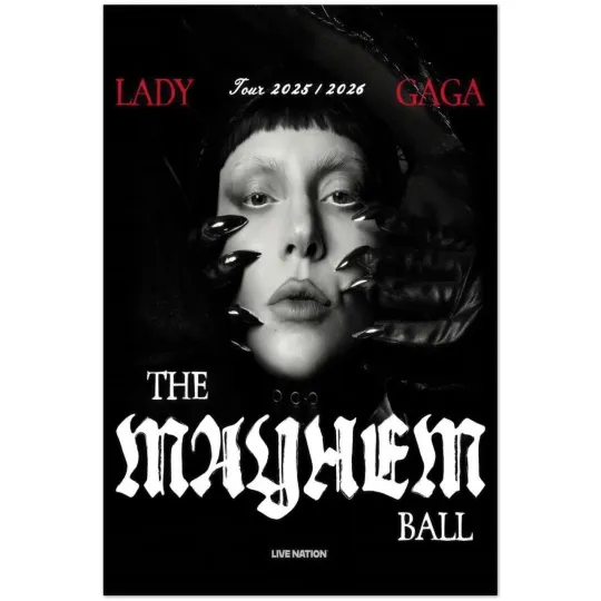 Discover Ld ga The Mayhem Ball Tour 2025 2026 Poster