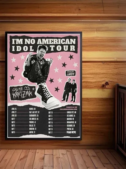 Discover Call Me Karizma I'm No American Idol Tour 2026 North America City Poster