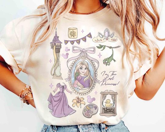 Discover Coquette Bow Disney Tangled Rapunzel Shirt, Disney Princess Rapunzel Shirt, Lost Princess Tee, Magic Kingdom Shirt, Disney Trip