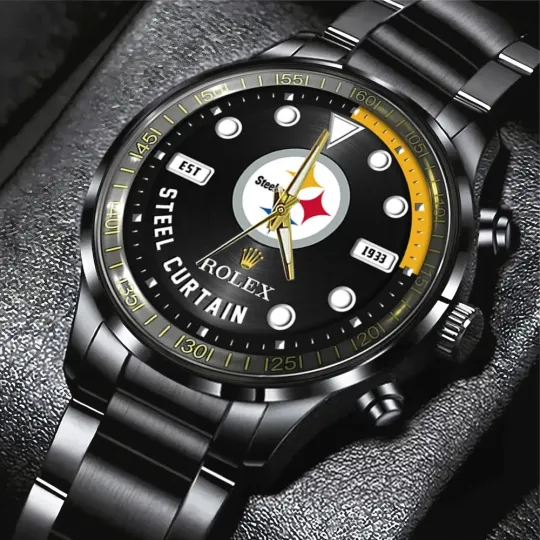 Discover Steeler Black Stainless Steel Watch for Accessories and Jewelry