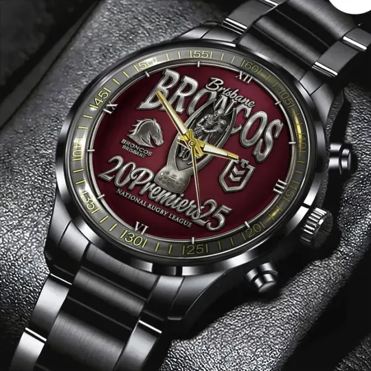 Discover Brisbane Broncos Premier 2025 Steel Band Watch
