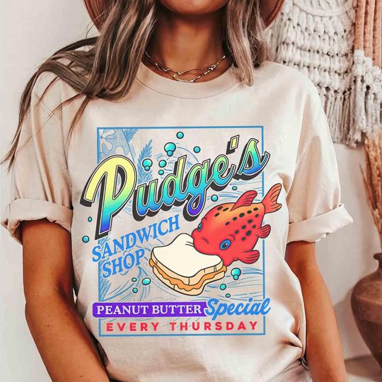 Discover Vintage Lilo & Stitch Pudge The Fish T-shirt, Disney Pudge Controls the Weather Tee, Disneyland Magic Kingdom Family Holiday Trip