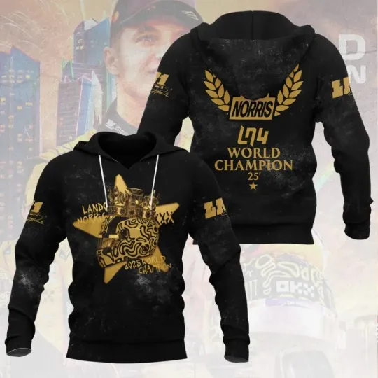 Lando Norris 2025 World Champion 3D Apparel