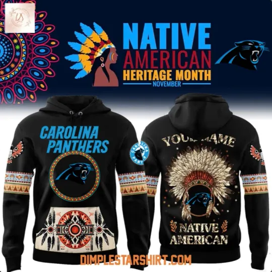 Discover Panthers Native American Heritage Month 2025 Hoodie 3D Gift For Christmas