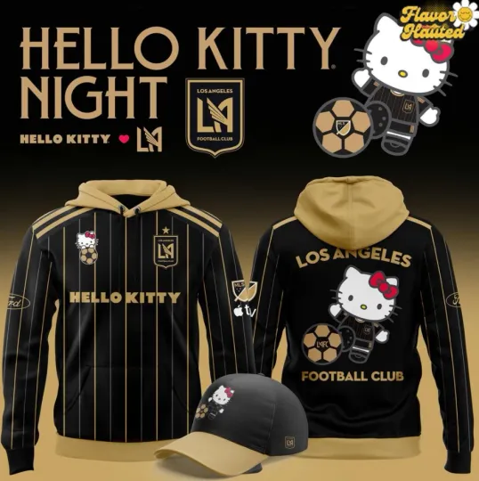 Discover Los Angeles1 Football Club X Hello Kitty1 Night Special 3D Hoodie(No Cap)