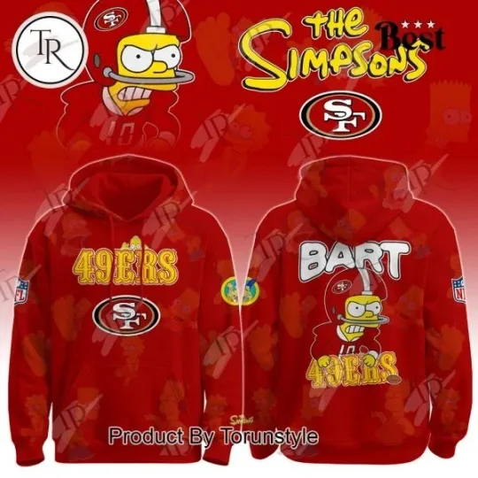 49ers X The Simpsons 2025 Hoodie