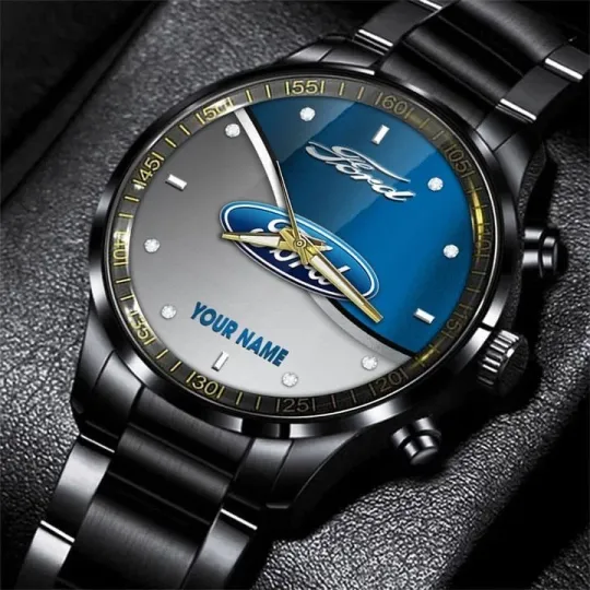 Discover Ford Black Stainless Steel Watch