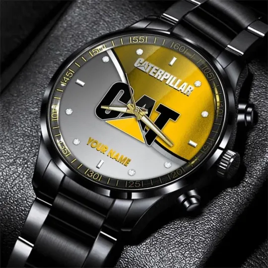 Discover Caterpillar Tractor Men's Steel Band Watch