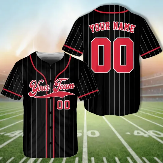 Discover Customizable Baseball Jersey With Team Name & Number