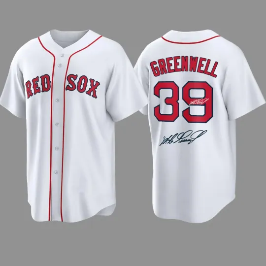 Mike Greenwell Red Sox 1963-2025 Memorial Signed Baseball Jersey
