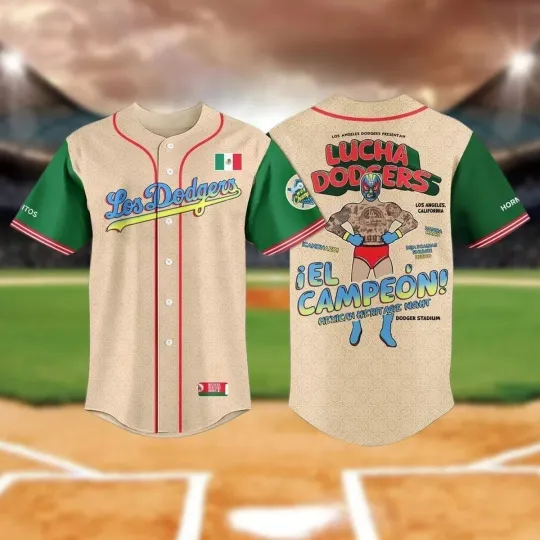 Discover Dodgrs 2025 Mexican Heritage Night BASEBALL JERSEY All sizes Full Print