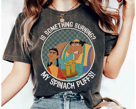 Discover Vintage Is Something Burning My Spinach Puffs Krock and Kuzco T-shirt, Disney The Emperor's New Groove Tee, Disneyland Family Holiday