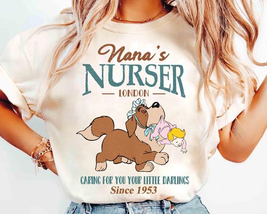 Discover Disney Peter Pan Nana's Nursery Caring For Your Little Darlings Retro Shirt, Happy Nurse's Day 2025 Tee, Nurse Life, Nursing School Student