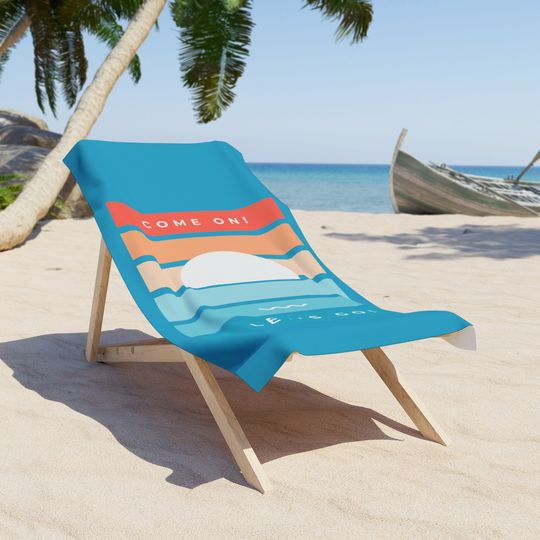 Discover Let's Go Beach Towel