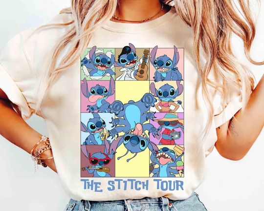 Discover Funny The Stitch Tour T-shirt, Disney Lilo & Stitch Aloha Matching Tee, WDW Magic Kingdom Disneyland Family Vacation Trip
