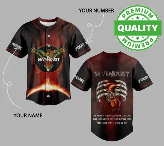 Discover Sevendust Always Love You Personalized Baseball Jersey Shirt