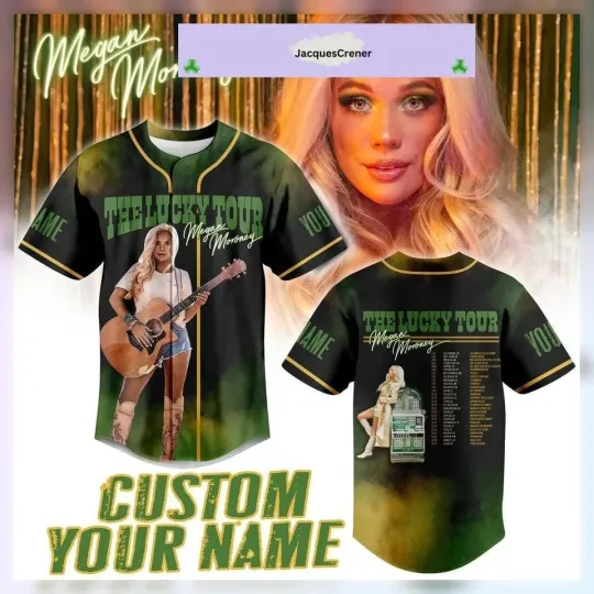Discover Megan Moroney The Lucky Tour Baseball Jersey Shirt